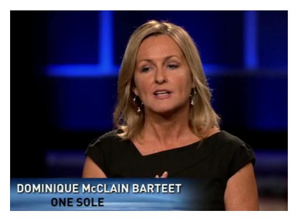 One Sole Shoes Dominique Barteet on Shark Tank