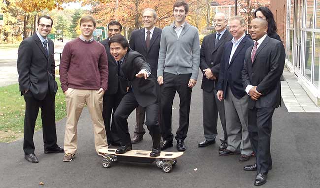 Young entrepreneurs with Daymond John