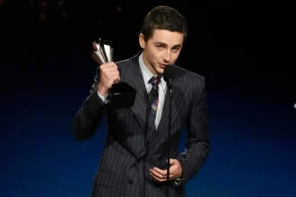 Timothée Chalamet Shark Tank Golden Globes